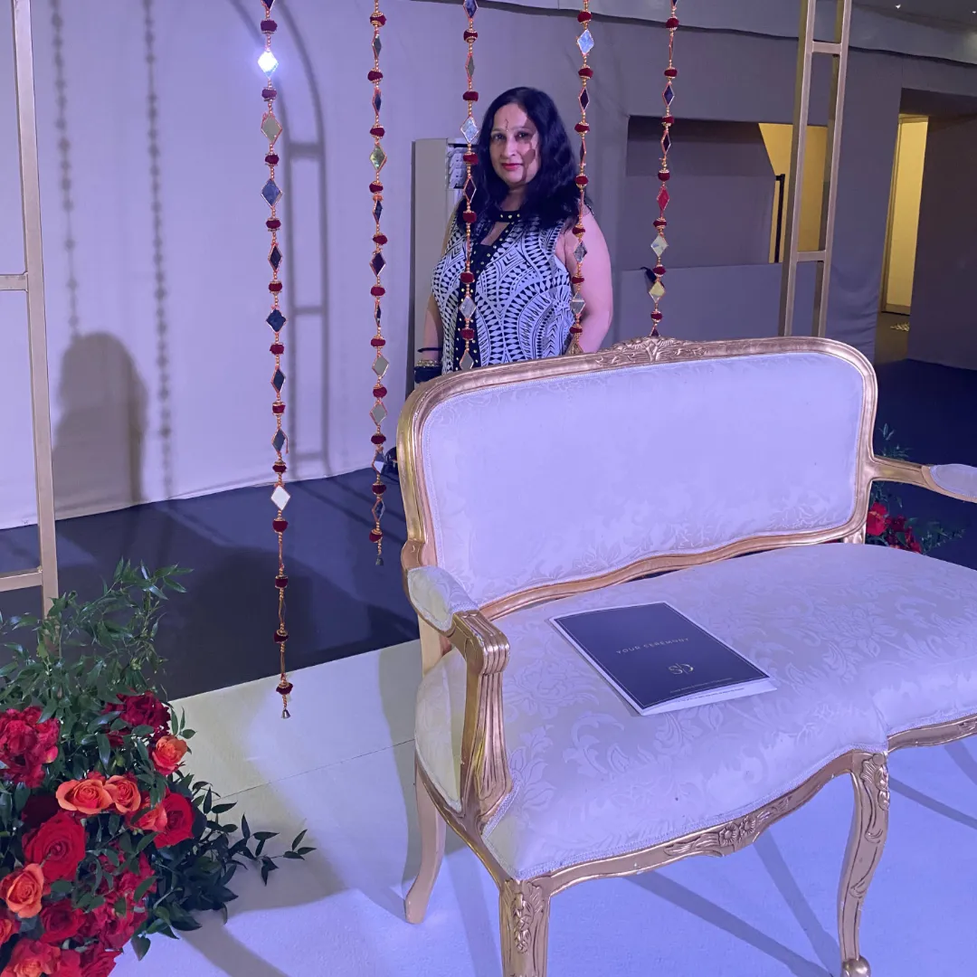 Celebrant at wedding venue