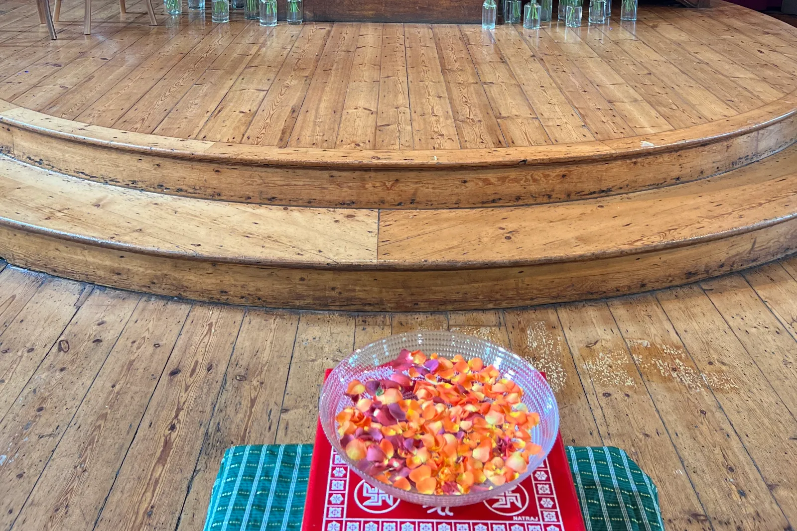 set up for wedding rituals